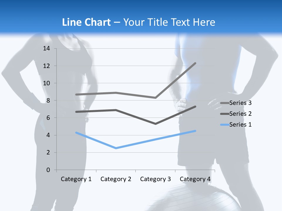 The Girl And The Guy On Training PowerPoint Template