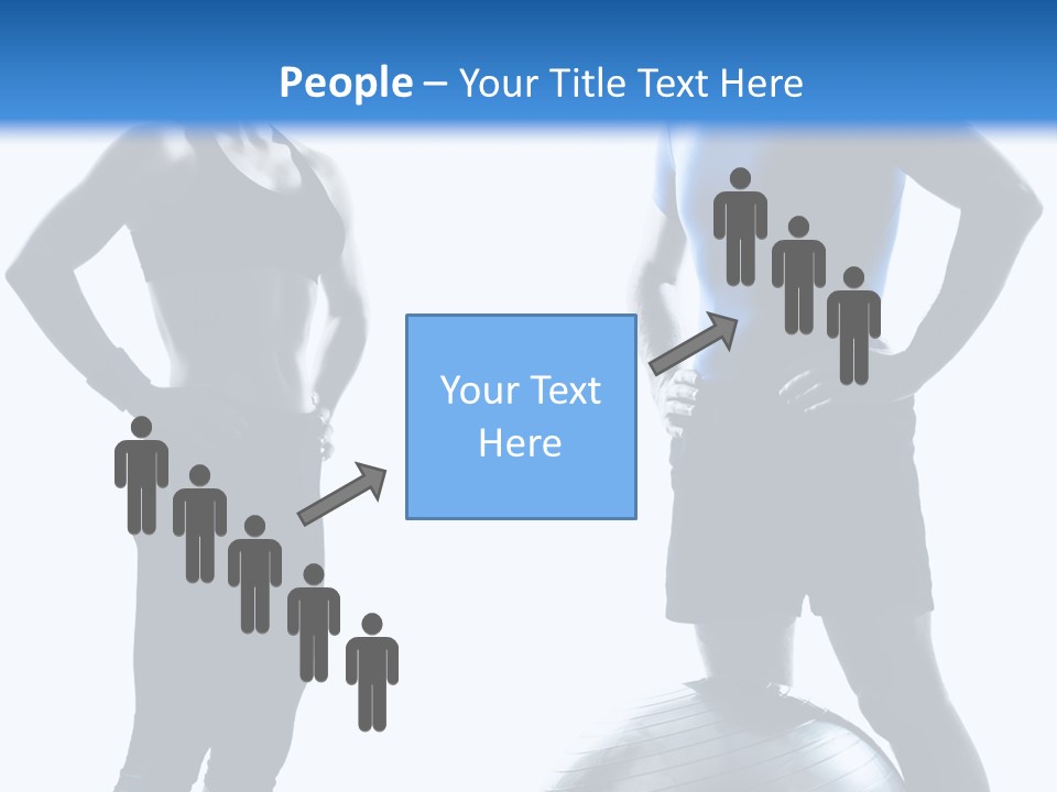 The Girl And The Guy On Training PowerPoint Template