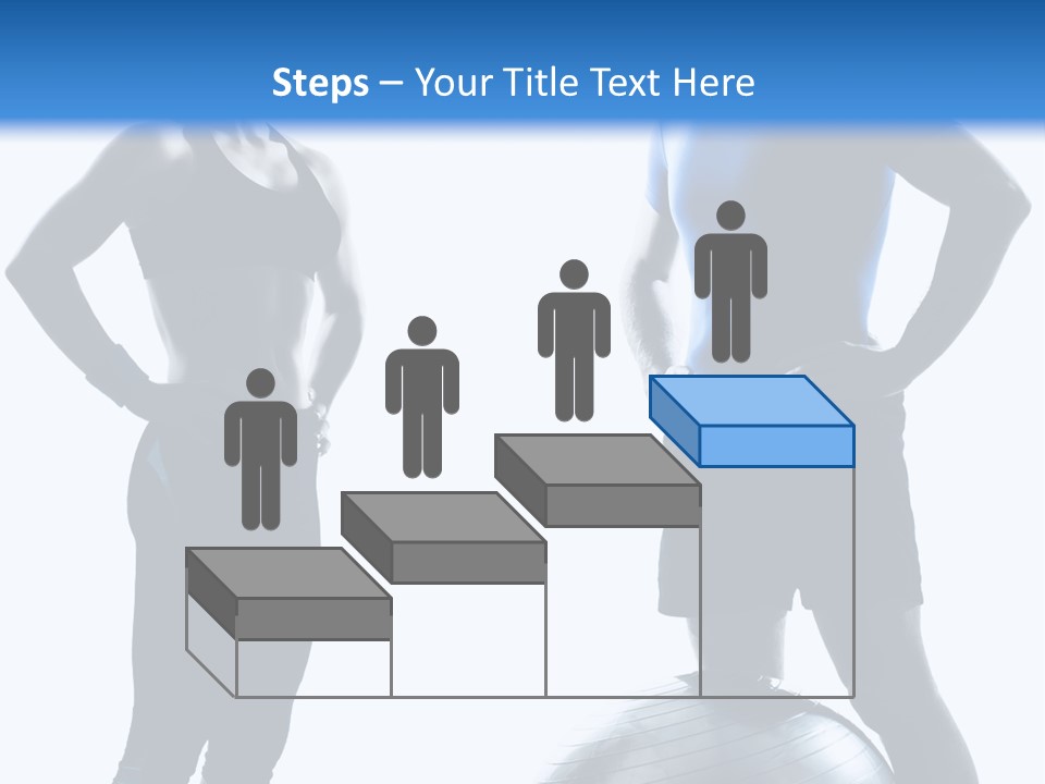 The Girl And The Guy On Training PowerPoint Template