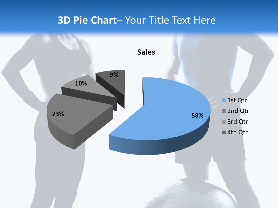The Girl And The Guy On Training PowerPoint Template