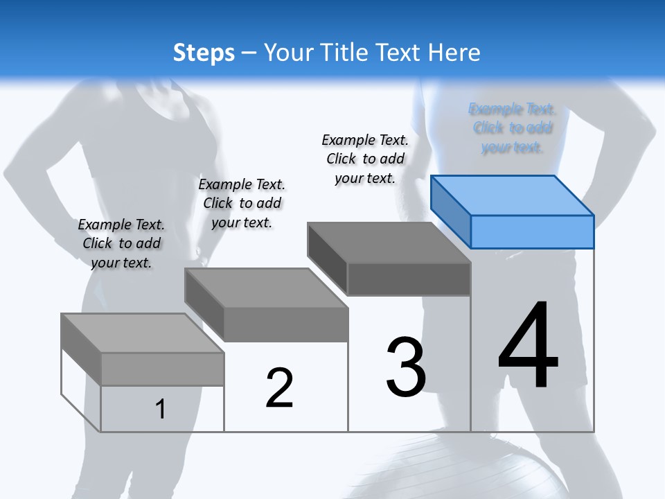 The Girl And The Guy On Training PowerPoint Template