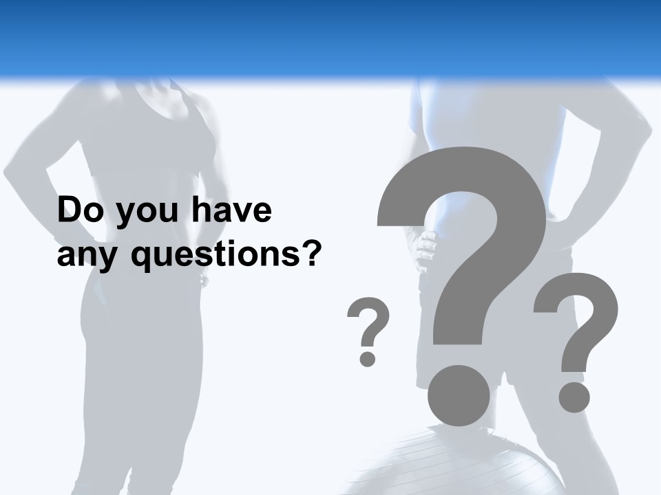 The Girl And The Guy On Training PowerPoint Template