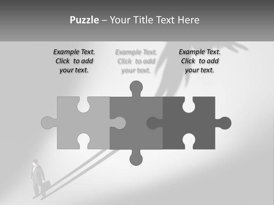 Office Worker With Wings PowerPoint Template