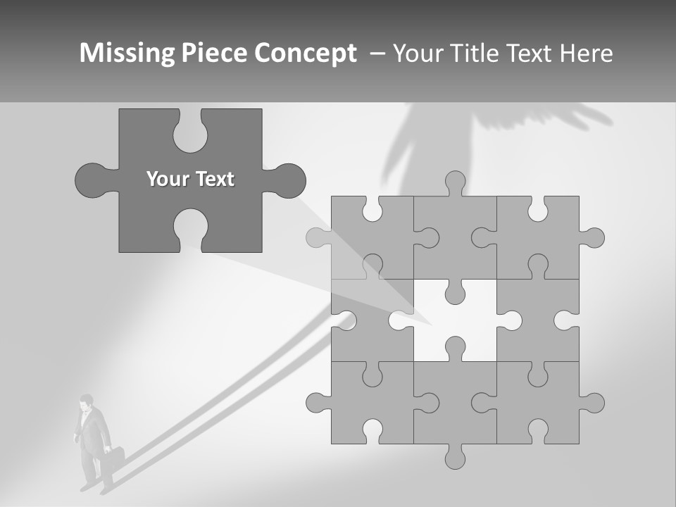 Office Worker With Wings PowerPoint Template