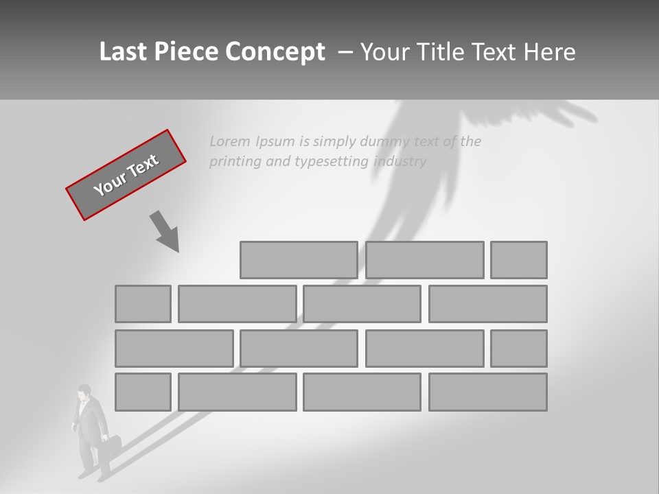 Office Worker With Wings PowerPoint Template