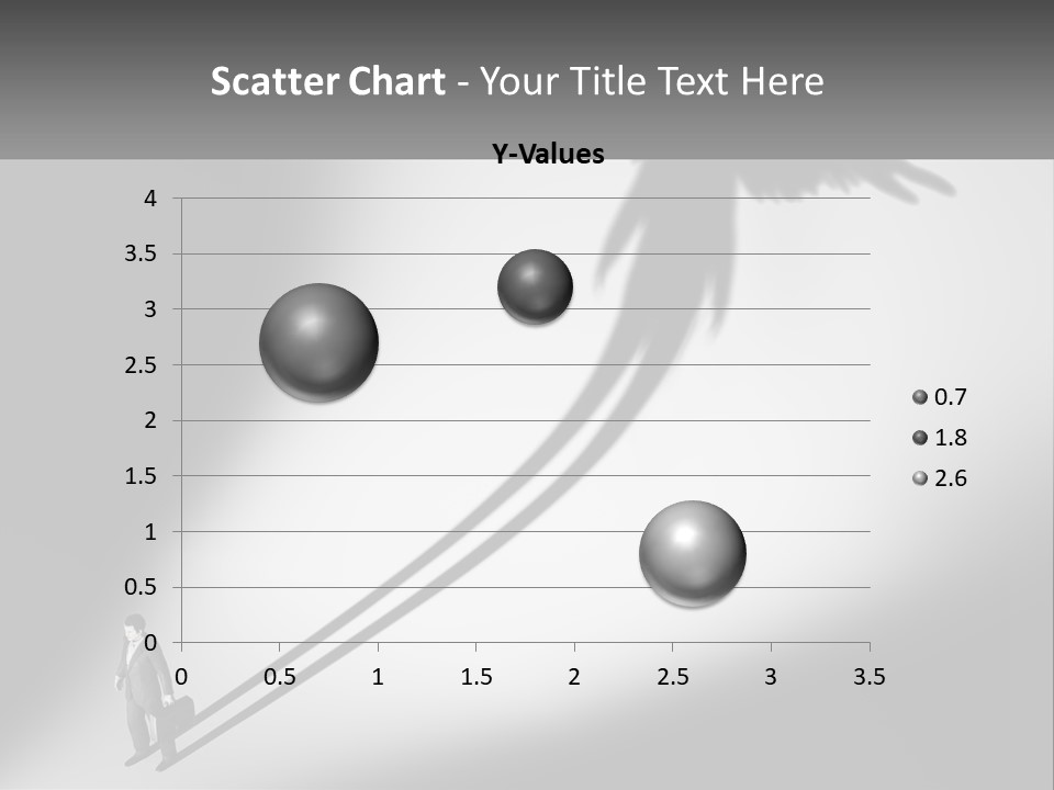 Office Worker With Wings PowerPoint Template