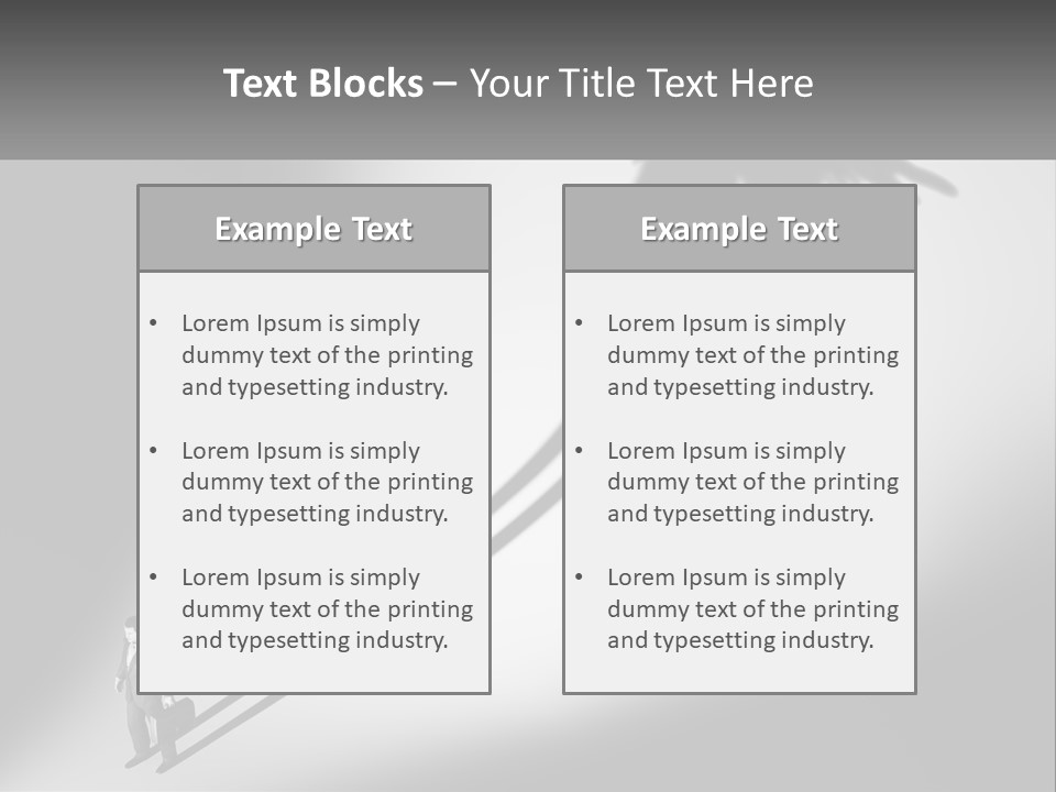 Office Worker With Wings PowerPoint Template