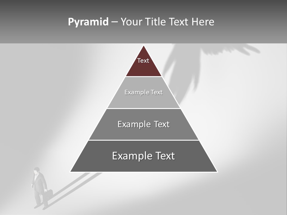 Office Worker With Wings PowerPoint Template