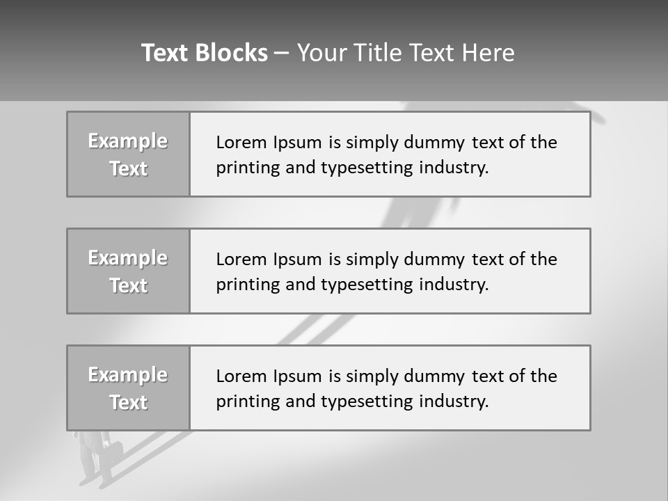 Office Worker With Wings PowerPoint Template