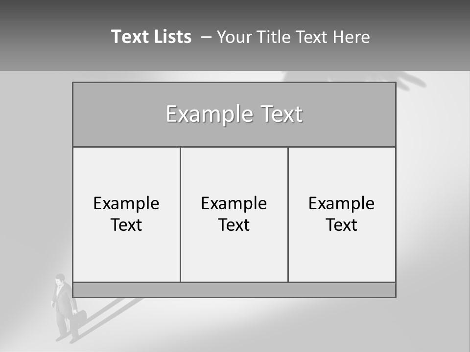 Office Worker With Wings PowerPoint Template
