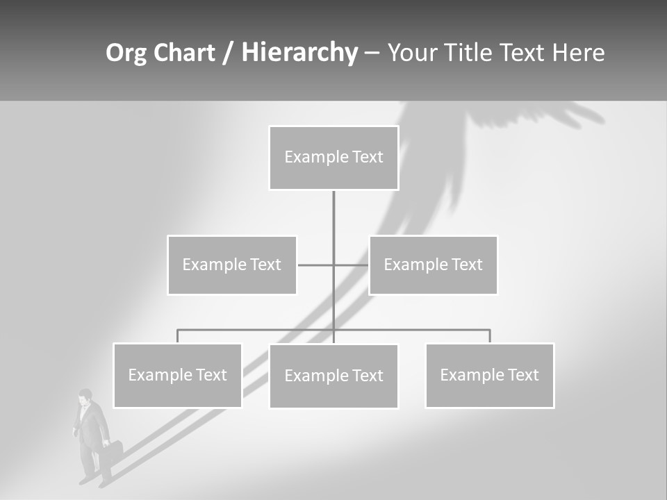 Office Worker With Wings PowerPoint Template