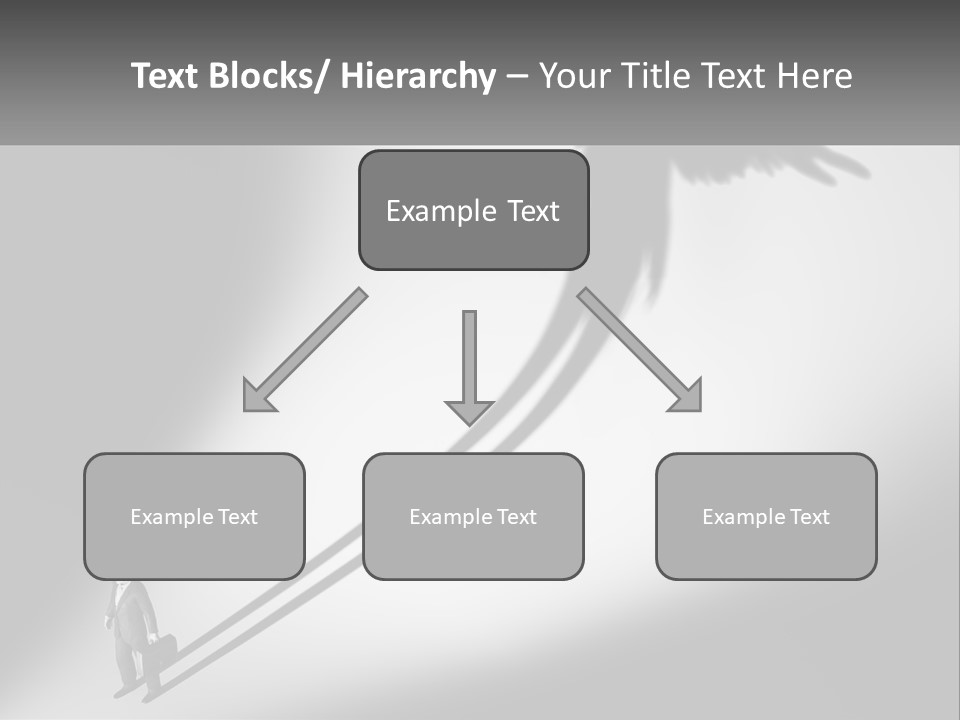 Office Worker With Wings PowerPoint Template