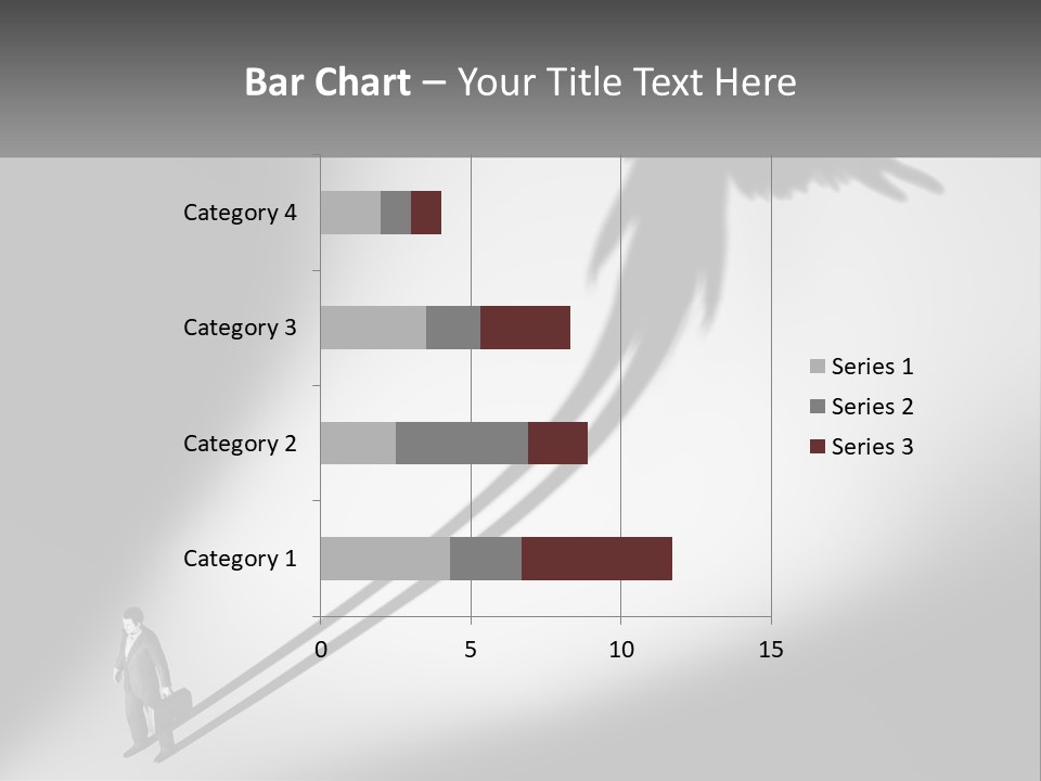 Office Worker With Wings PowerPoint Template