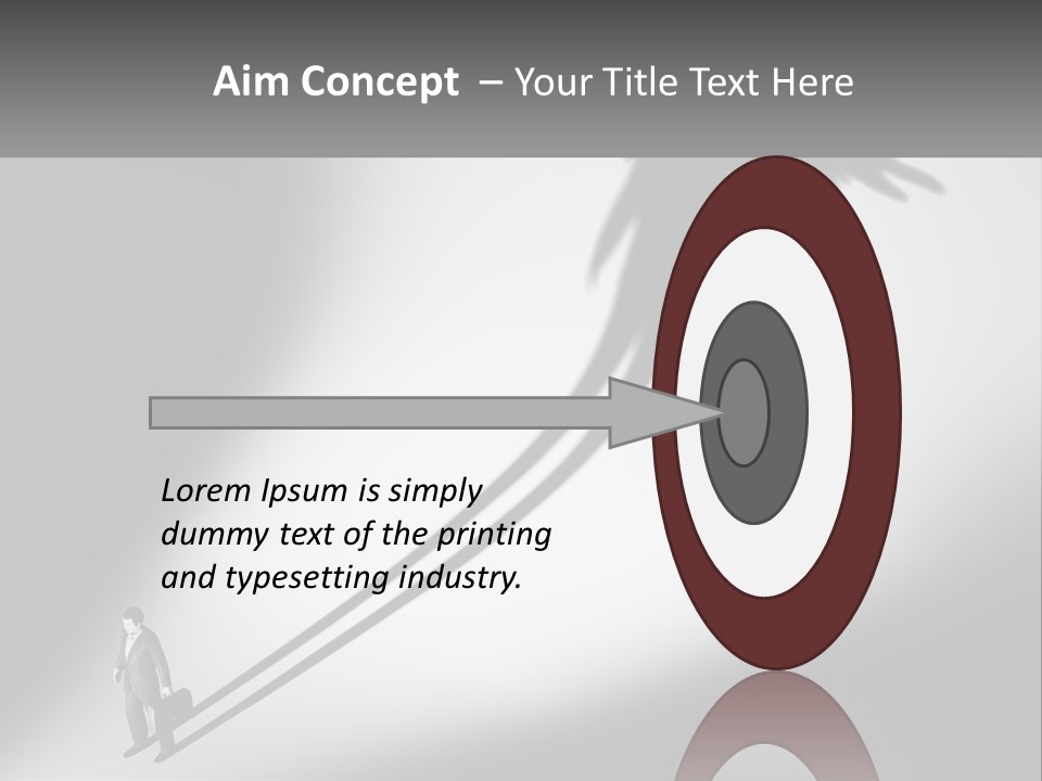 Office Worker With Wings PowerPoint Template