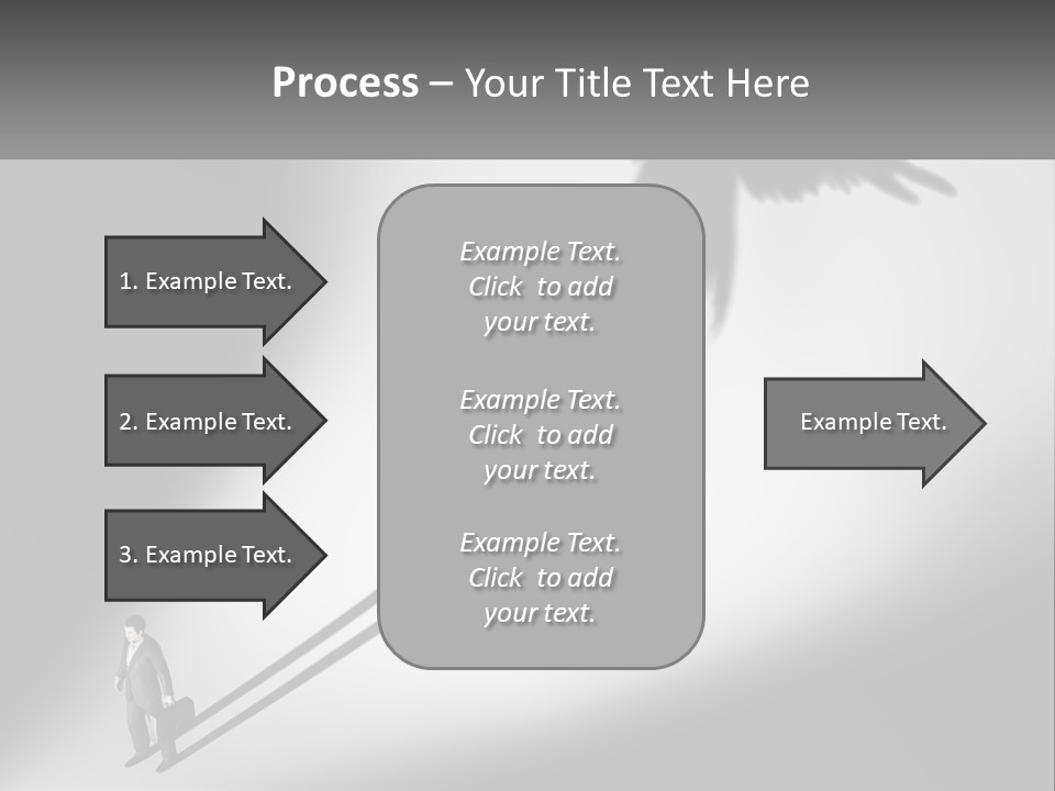 Office Worker With Wings PowerPoint Template