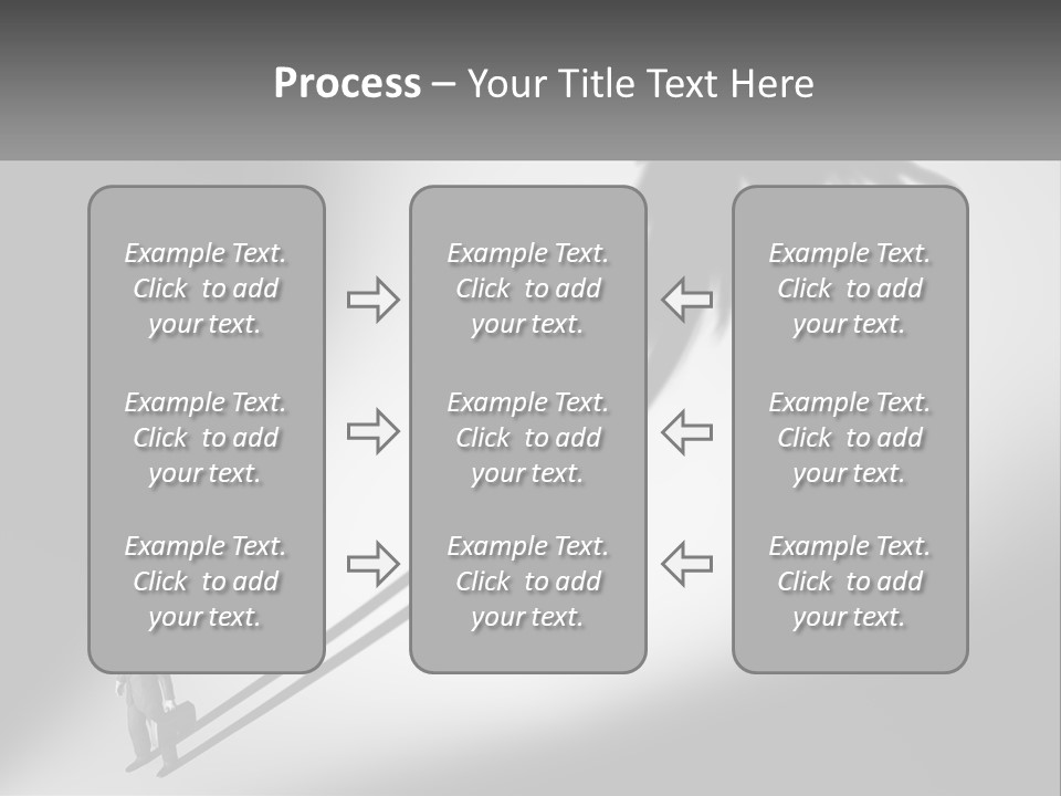 Office Worker With Wings PowerPoint Template