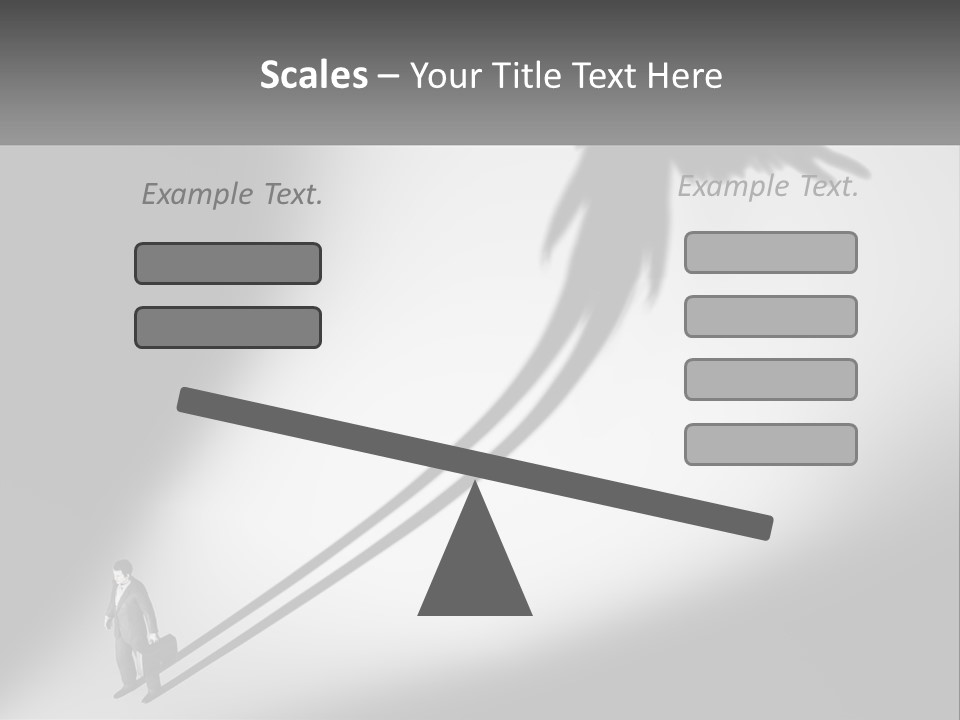 Office Worker With Wings PowerPoint Template