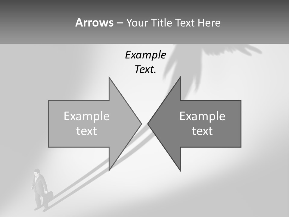 Office Worker With Wings PowerPoint Template