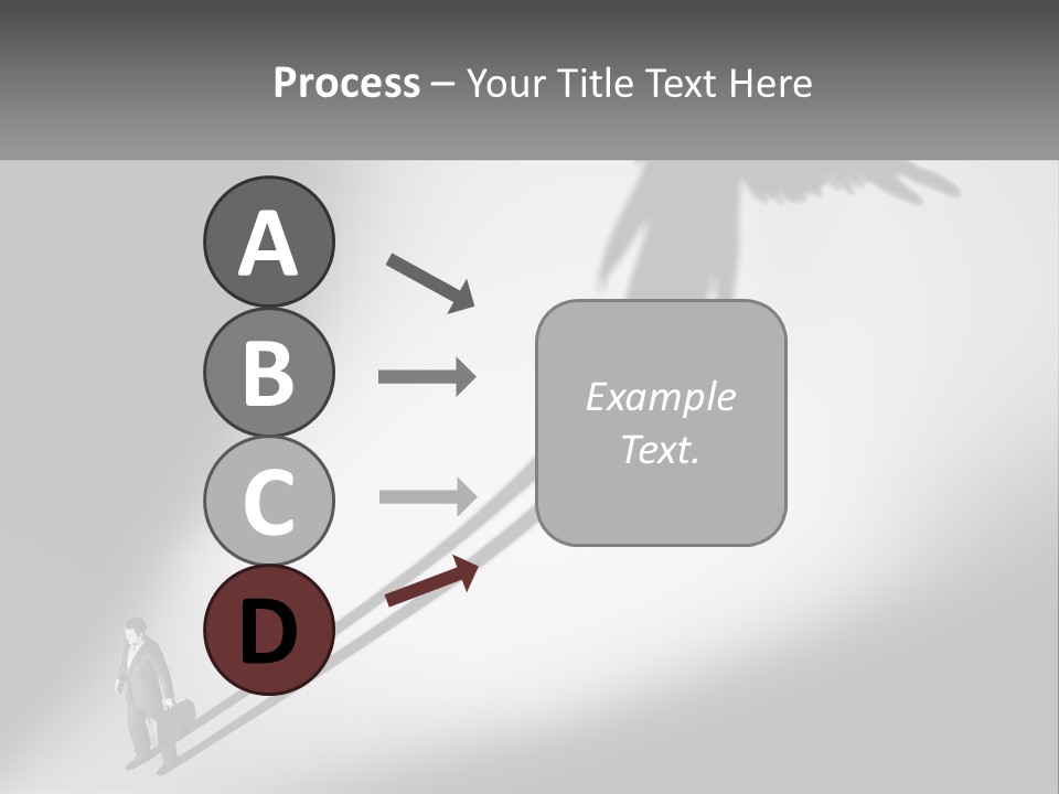 Office Worker With Wings PowerPoint Template