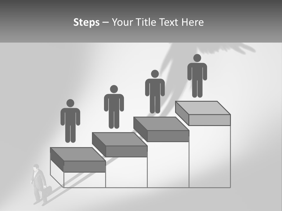 Office Worker With Wings PowerPoint Template