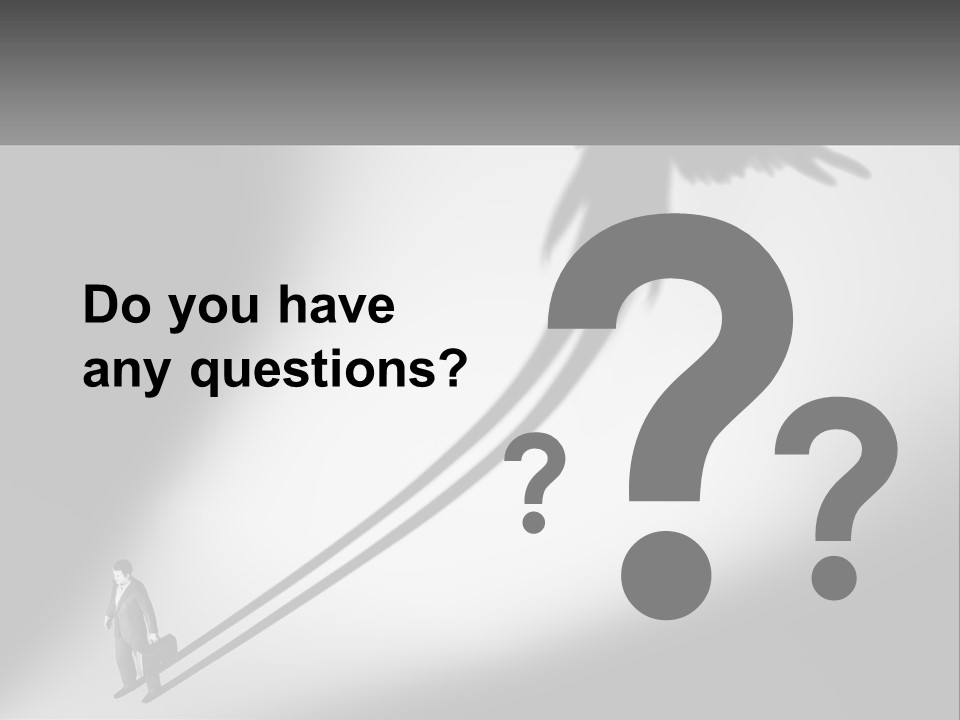 Office Worker With Wings PowerPoint Template