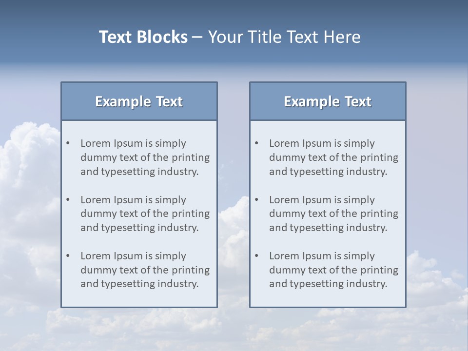 Blue Sky PowerPoint Template