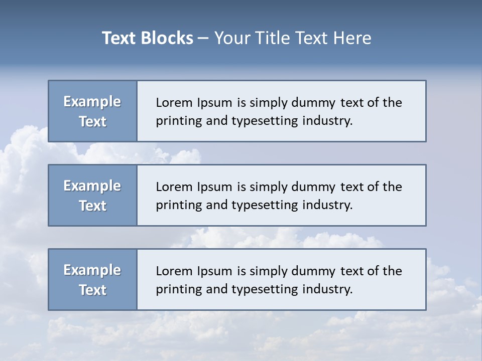 Blue Sky PowerPoint Template