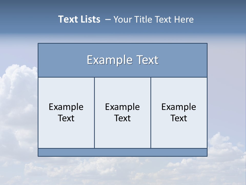 Blue Sky PowerPoint Template