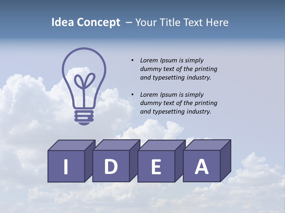 Blue Sky PowerPoint Template