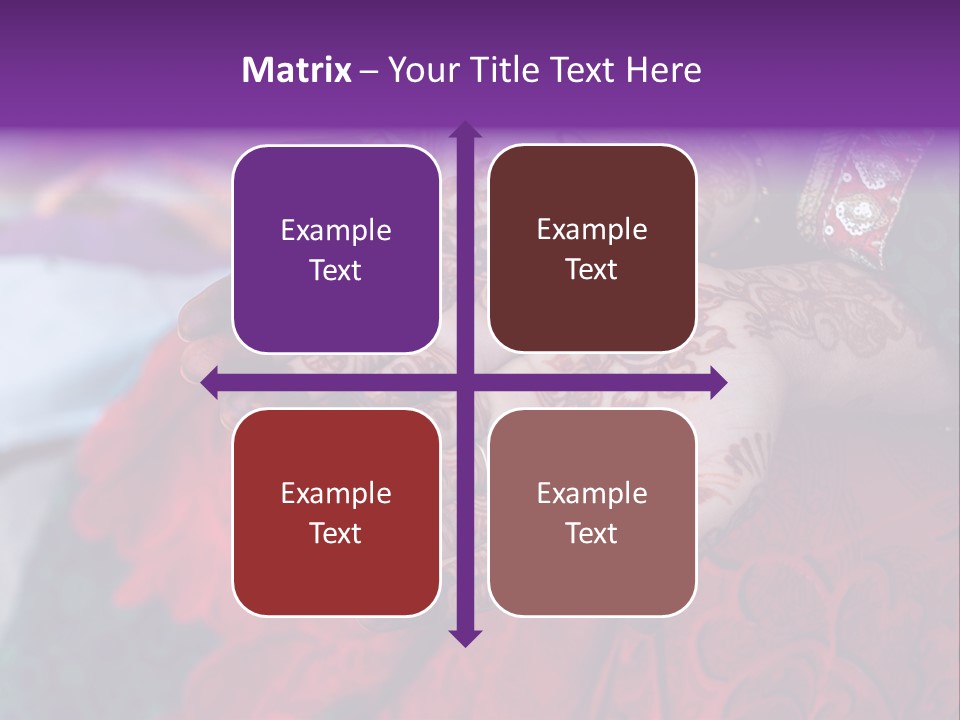 Picture Of Henna On His Hands PowerPoint Template