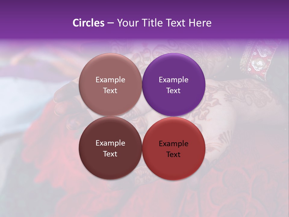 Picture Of Henna On His Hands PowerPoint Template