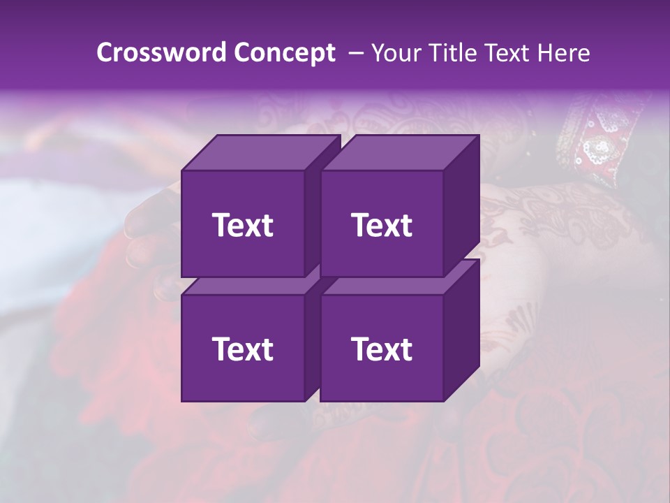 Picture Of Henna On His Hands PowerPoint Template