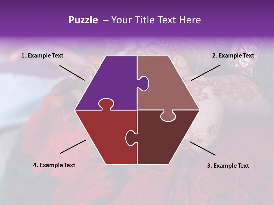 Picture Of Henna On His Hands PowerPoint Template