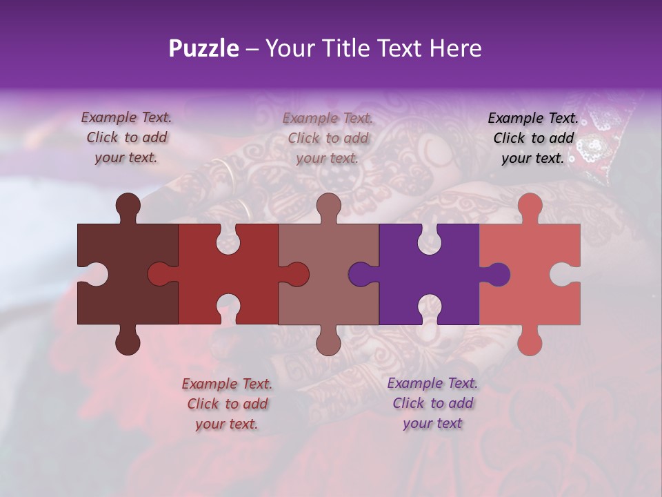 Picture Of Henna On His Hands PowerPoint Template