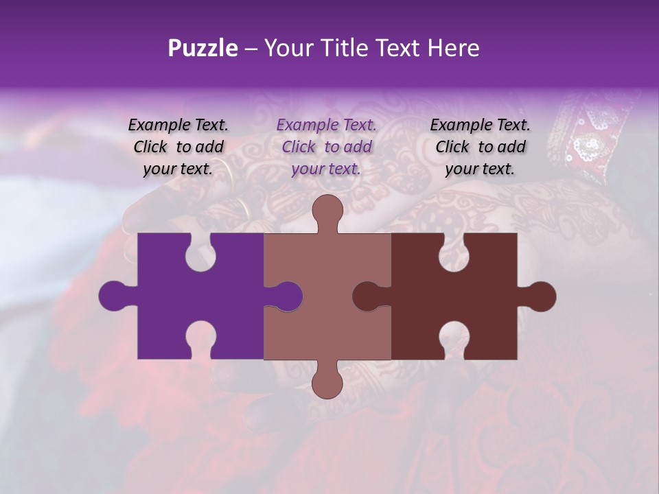 Picture Of Henna On His Hands PowerPoint Template