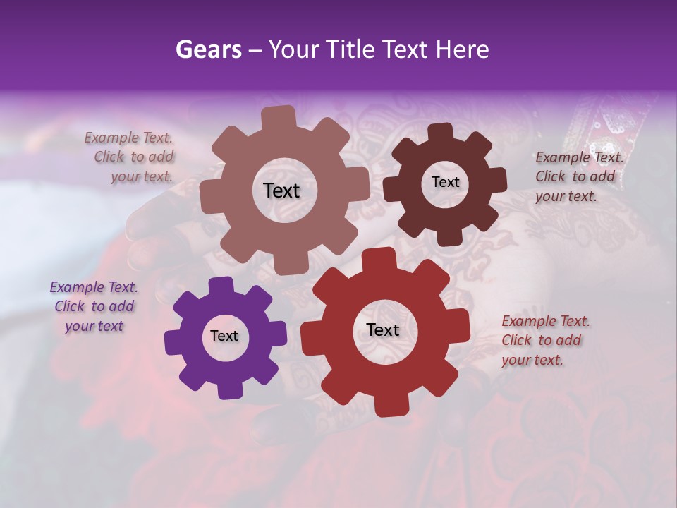 Picture Of Henna On His Hands PowerPoint Template