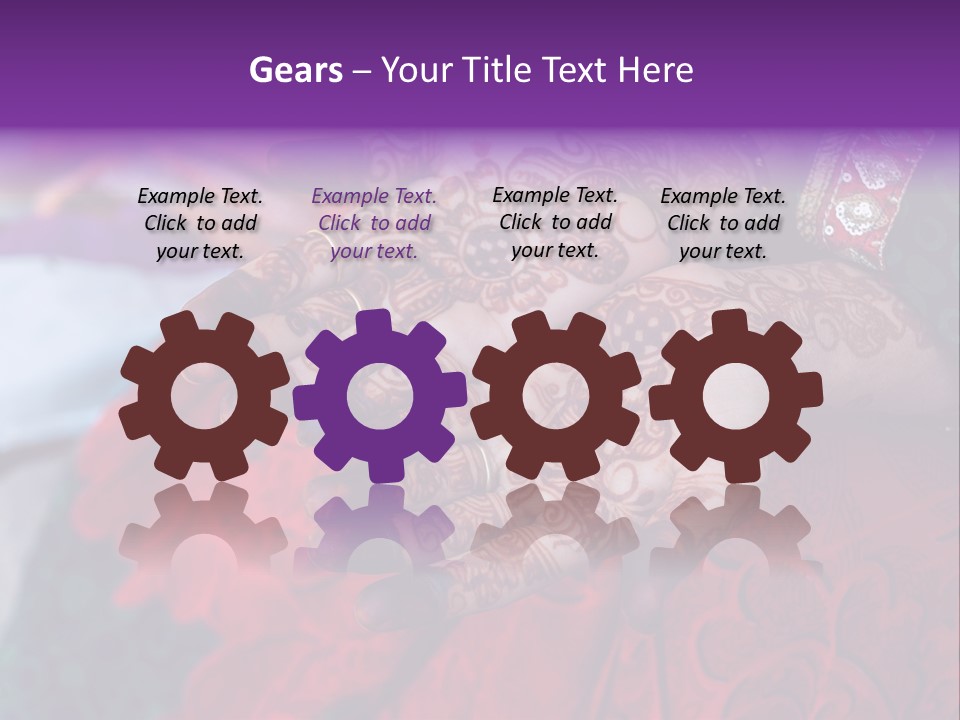 Picture Of Henna On His Hands PowerPoint Template