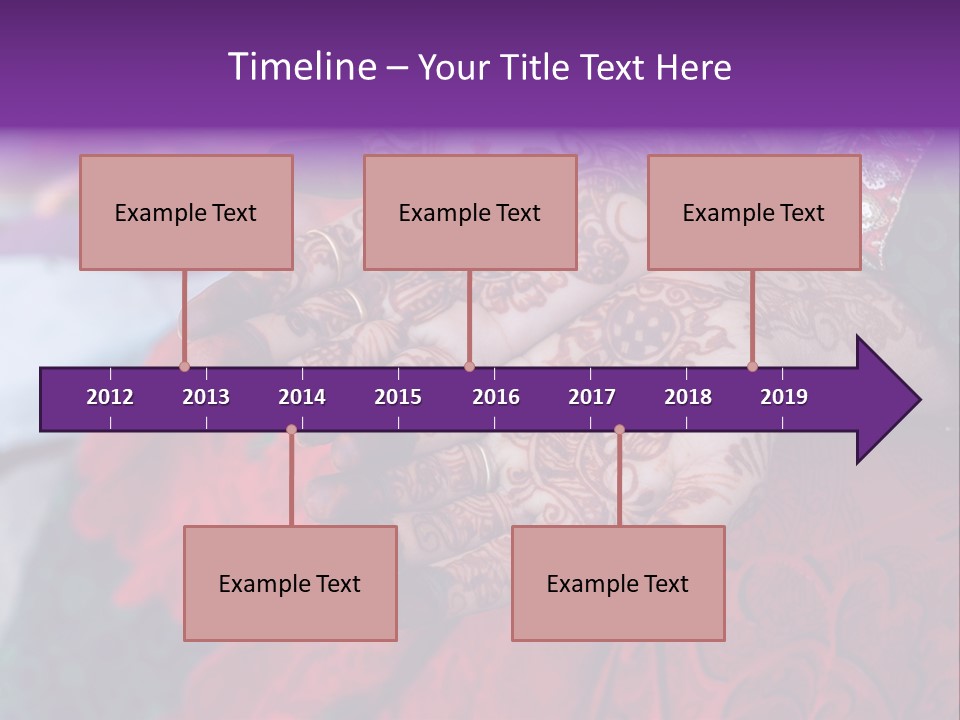 Picture Of Henna On His Hands PowerPoint Template