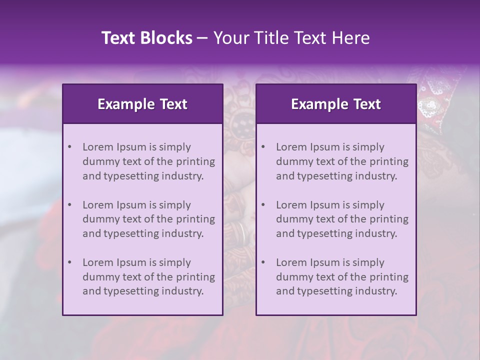 Picture Of Henna On His Hands PowerPoint Template