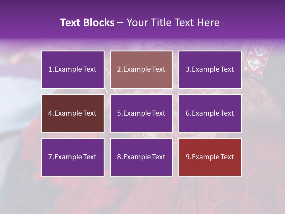 Picture Of Henna On His Hands PowerPoint Template