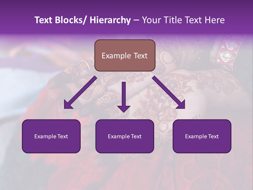 Picture Of Henna On His Hands PowerPoint Template