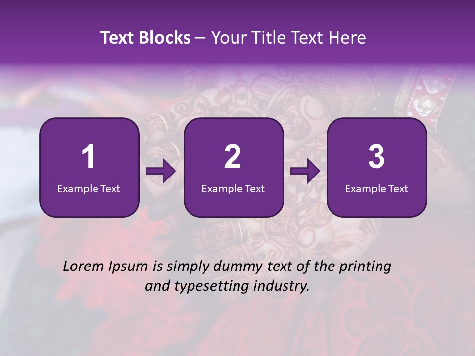 Picture Of Henna On His Hands PowerPoint Template