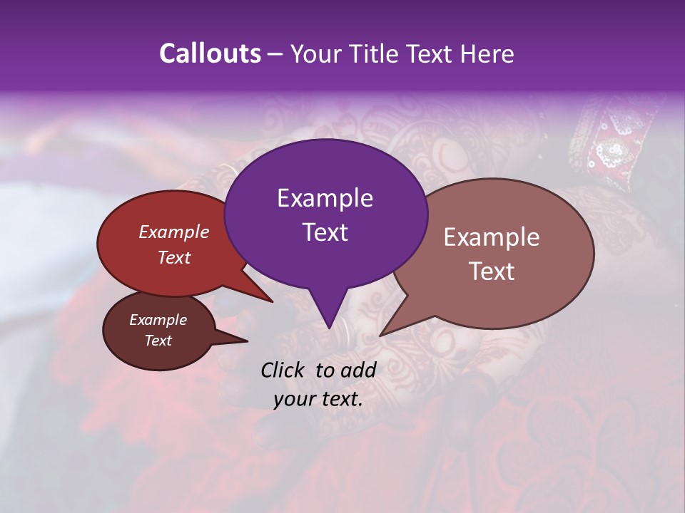 Picture Of Henna On His Hands PowerPoint Template