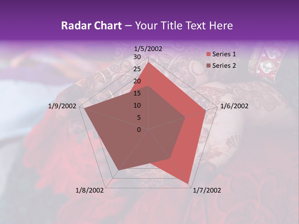 Picture Of Henna On His Hands PowerPoint Template