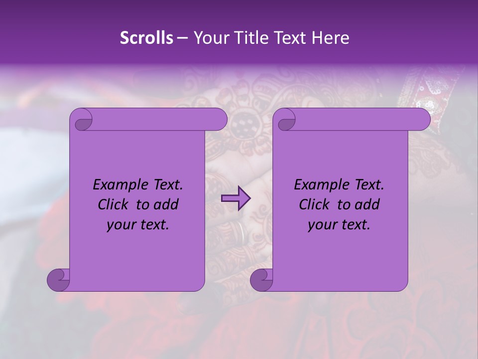 Picture Of Henna On His Hands PowerPoint Template