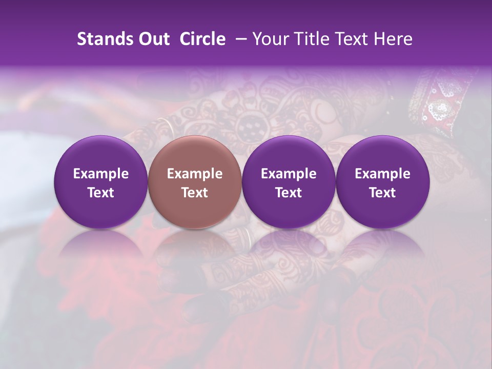 Picture Of Henna On His Hands PowerPoint Template