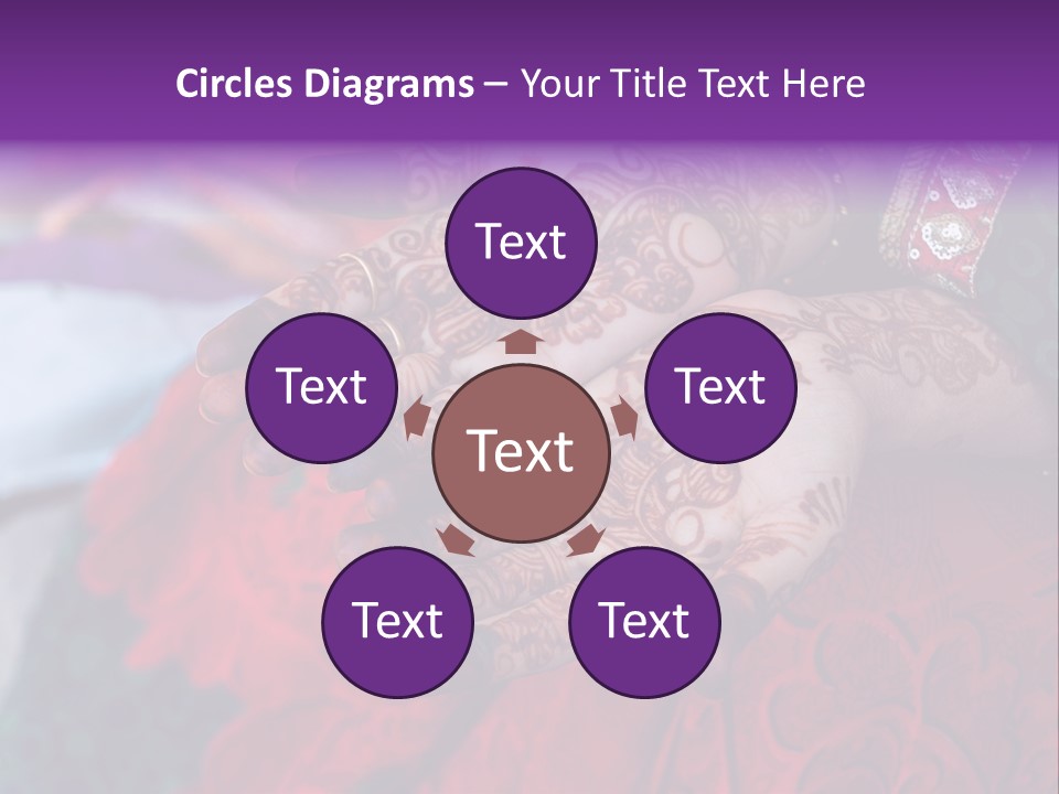 Picture Of Henna On His Hands PowerPoint Template