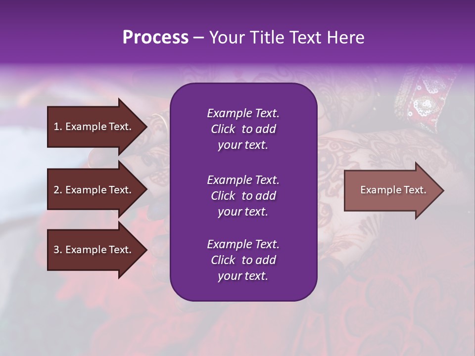 Picture Of Henna On His Hands PowerPoint Template