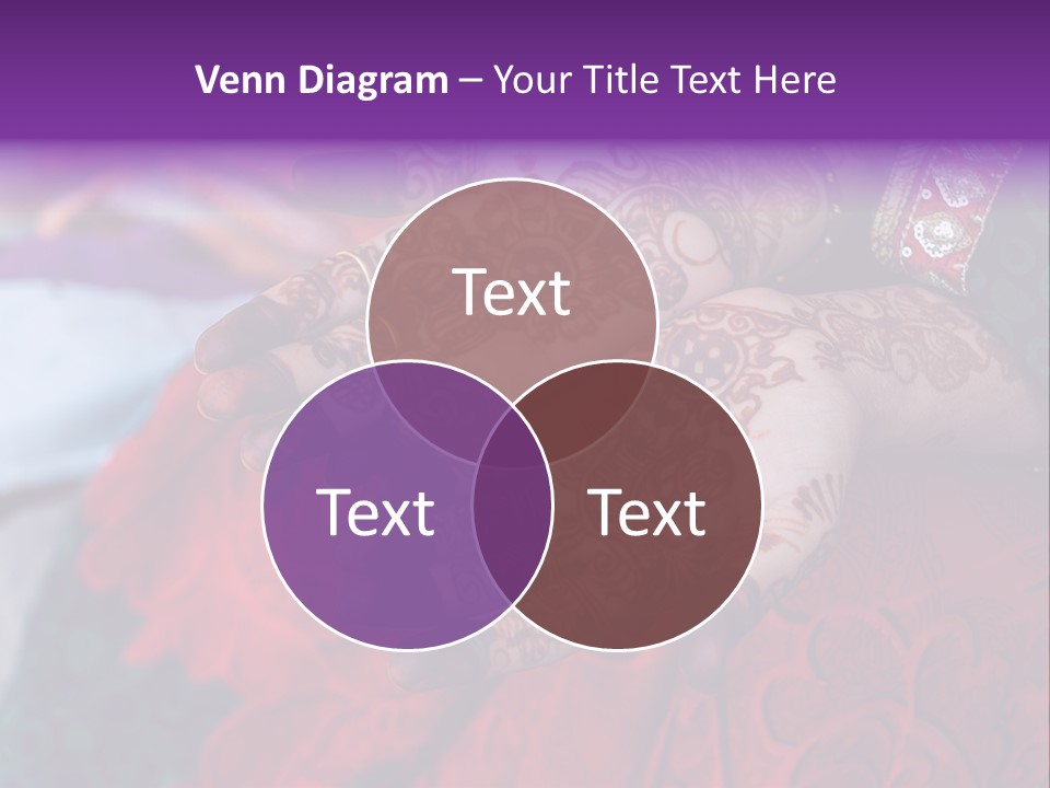 Picture Of Henna On His Hands PowerPoint Template