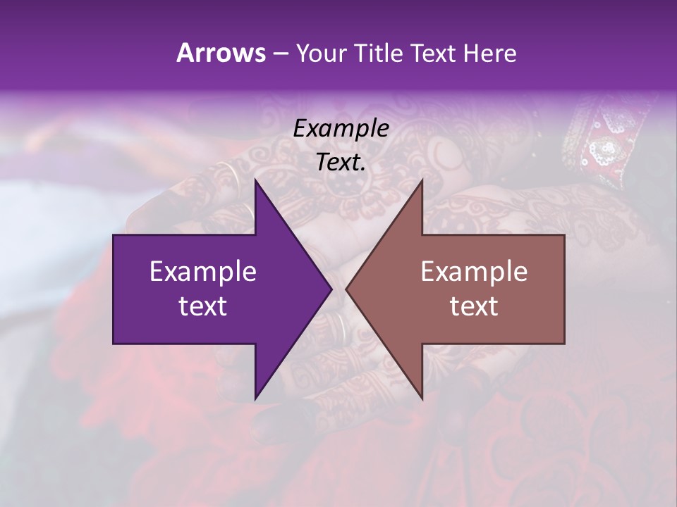 Picture Of Henna On His Hands PowerPoint Template